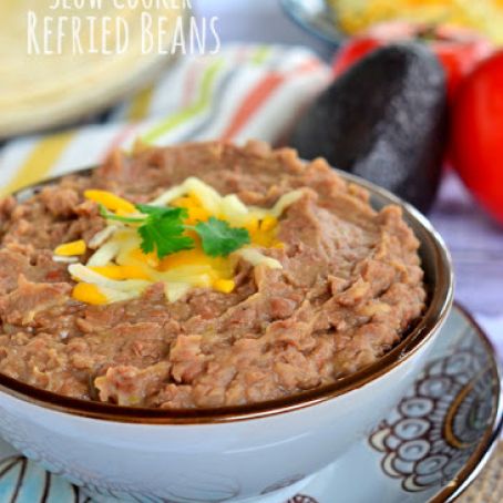 Slow cooker refried beans