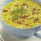 Meals (Grilled Corn Chowder with Peppers & Cilantro)