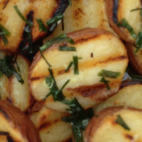 Grilled Chive Potatoes