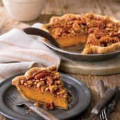 Pumpkin-Pecan Streusel Pie