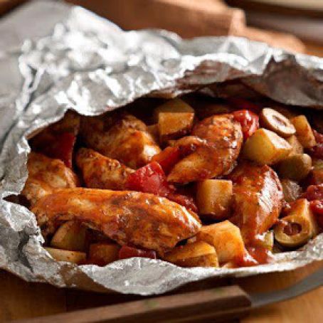 Grilled Spanish Chicken Supper