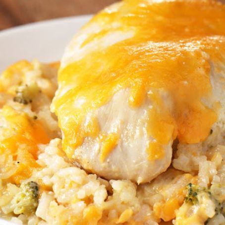 cheesy chicken and rice casserole