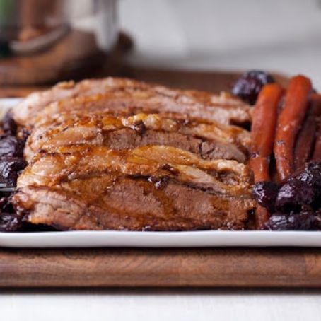 Wine-Braised Brisket with Tart Cherries