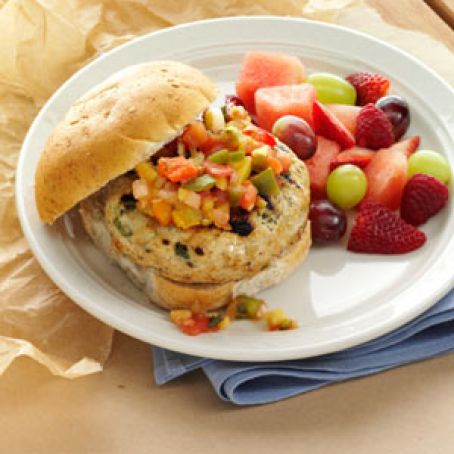Turkey Burgers with Mango Salsa Recipe