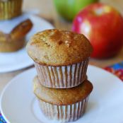 Pumpkin Banana Muffins with Apples & Cinnamon