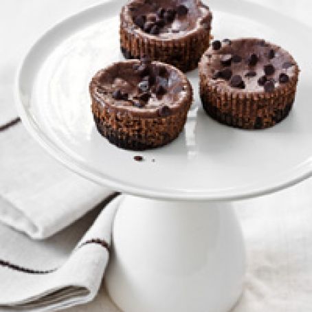 Mini Chocolate-Hazelnut Cheesecakes