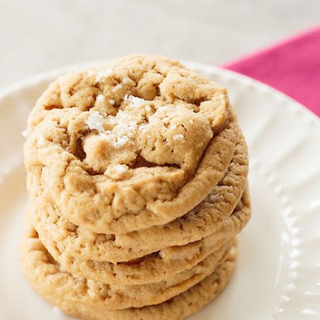 Salted Peanut Butter-Butterscotch Chip Cookies