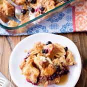 Unbelievable Blueberry French Toast Casserole