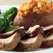 Garlic Pork Tenderloin with Barbecue Sauce