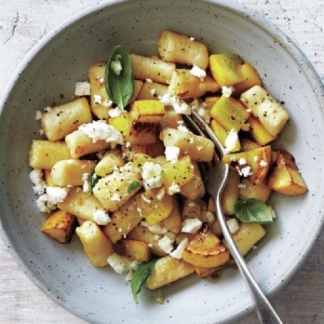 Gnocchi With Summer Squash, Basil, and Feta