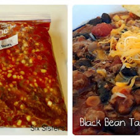 Black Bean Taco Soup - Freezer Meal