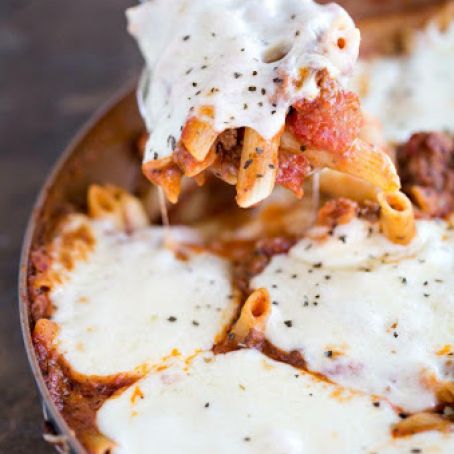 One-Skillet Baked Ziti