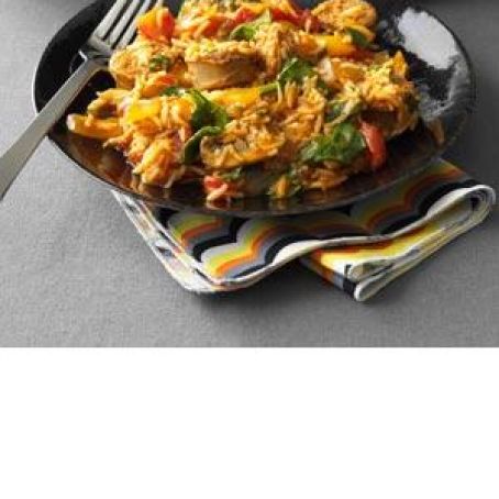 Hearty Sausage and Rice Skillet