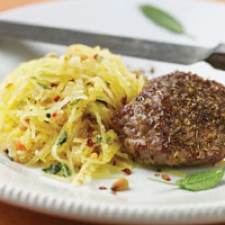 Spaghetti Squash with Pine Nuts and Sage