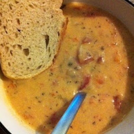 Tomato Basil Parmesan Soup – Crockpot