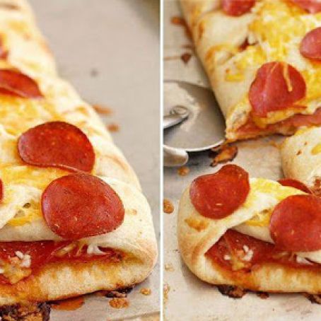 Pepperoni Pizza Braid