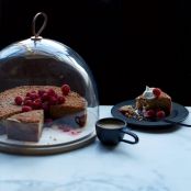 Raspberry Whole-Wheat Butter Cake