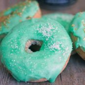 Guinnes Doughnuts with Irish Whiskey Frosting