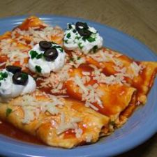 Potato and  Vegetable Enchiladas