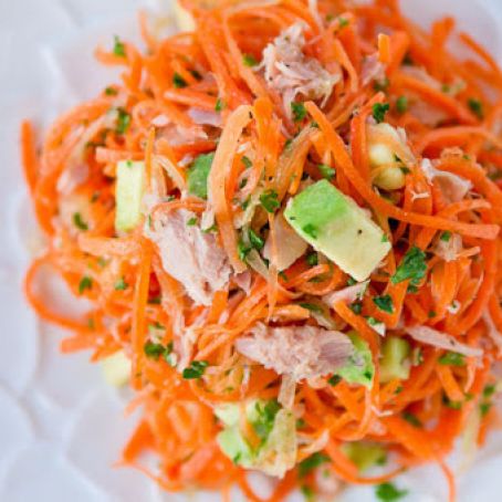 Carrot, Tuna, and Avocado Salad