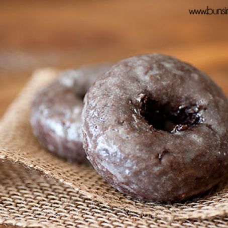 Glazed Chocolate Donuts