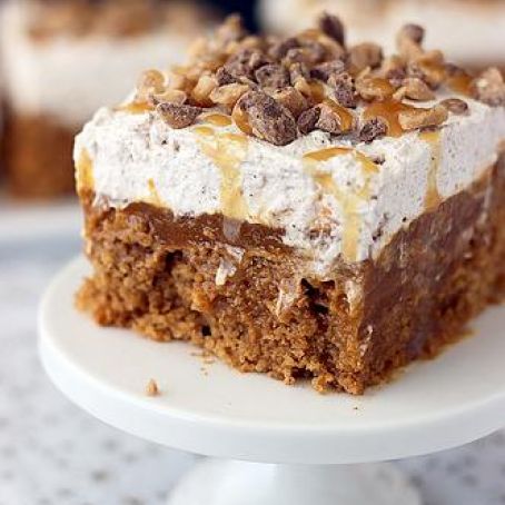 Double Pumpkin Poke Cake