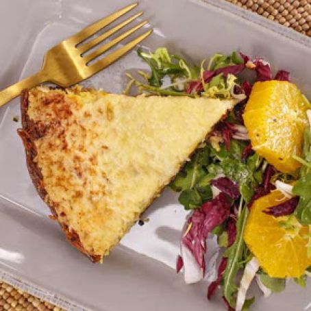 Potato-Crust Quiche Lorraine
