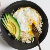 RICE BOWL WITH FRIED EGG AND AVOCADO