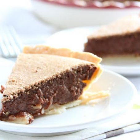 Dark Chocolate Buttermilk Pie