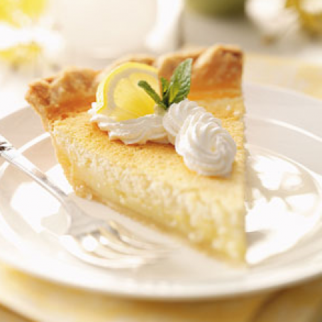 Mom's Lemon Custard Pie Recipe