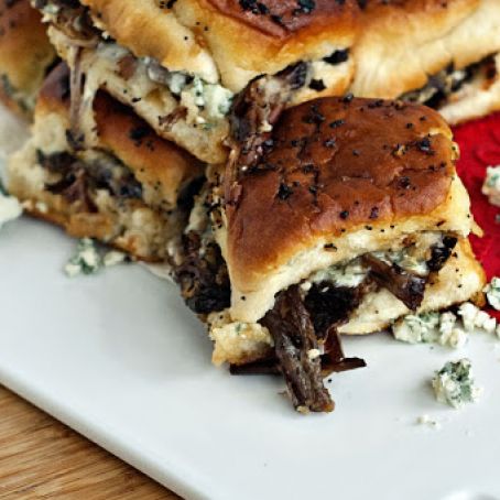 Beef and Blue Sliders