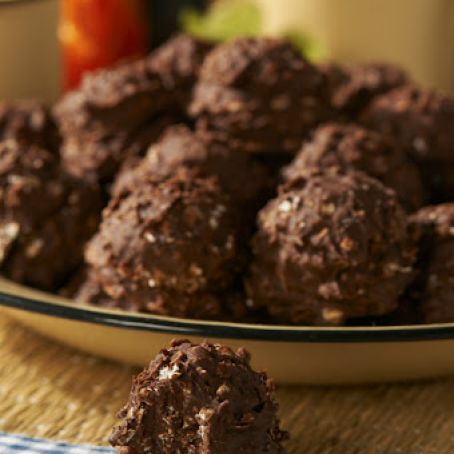Chocolate Hazelnut No-Bake Cookies