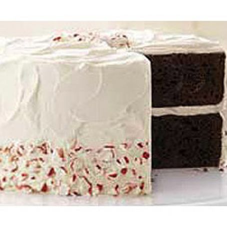 Chocolate-Candy Cane Cake