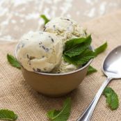 Smoked Honey Mint Chip Ice Cream