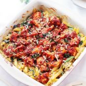 Cheesy Chicken Pasta Bake