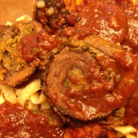 Beef Braciola with Noodles