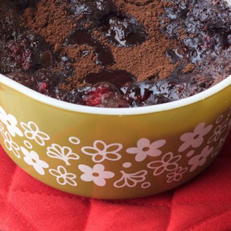 Raspberry Fudge Pudding Cake