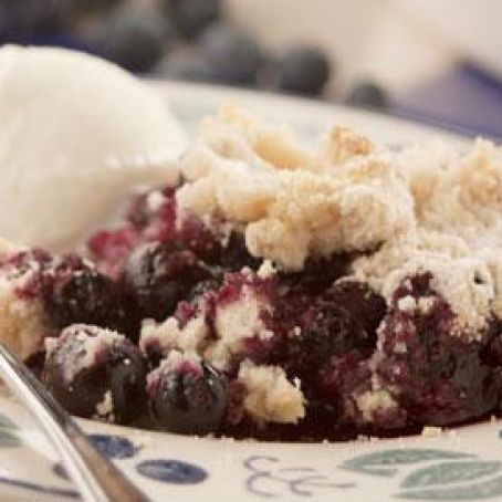 Crusty Blueberry Cobbler