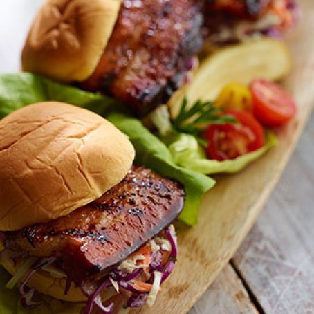 Grilled Maple-Glazed Bacon Sliders