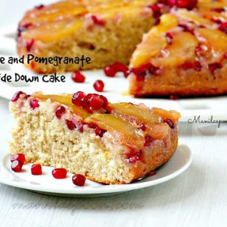 Apple and Pomegranate Upside Down Cake