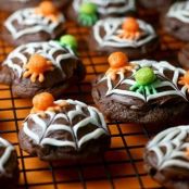 Twix or Treat spider cookies