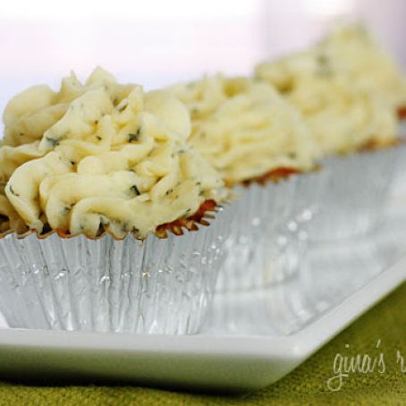Meatloaf Cupcakes with Mashed Potato Frosting