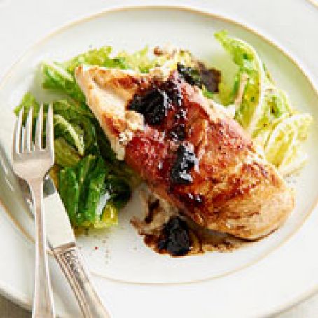 Chicken: Pancetta-Wrapped Chicken with Glazed Date Sauce