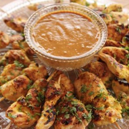 Chicken Satay with Peanut Sauce