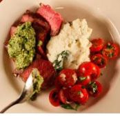 Porterhouse Steaks with Salsa Verde