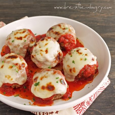 Low Carb Meatballs alla Parmigiana (Gluten Free)