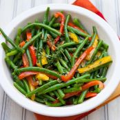 Green Beans with Peppers