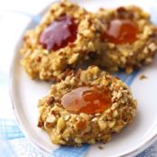 Walnut-Raspberry Thumbprints