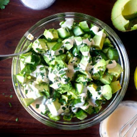 Obsessively Good Avocado Cucumber Salad