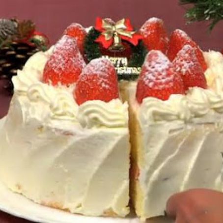 Strawberry and Cream Sponge Cake